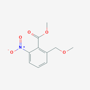 molecular formula C10H11NO5 B14549926 Methyl 2-(methoxymethyl)-6-nitrobenzoate CAS No. 61940-23-6