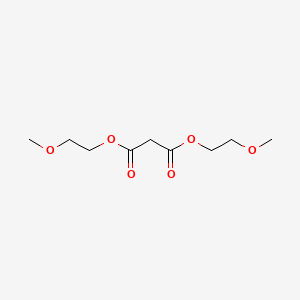 molecular formula C9H16O6 B14549929 Bis(2-methoxyethyl) propanedioate CAS No. 61782-22-7