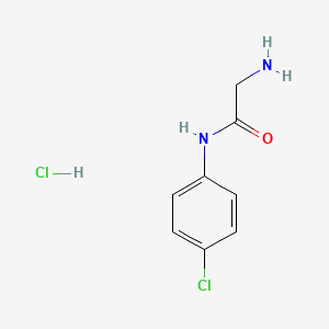molecular formula C8H10Cl2N2O B1455001 2-amino-N-(4-chlorophenyl)acetamide hydrochloride CAS No. 54643-67-3