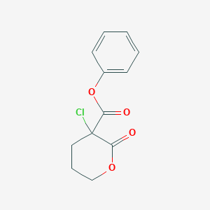 Phenyl 3-chloro-2-oxooxane-3-carboxylate