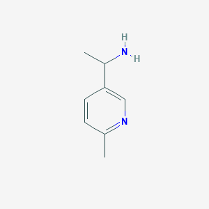 molecular formula C8H12N2 B1455002 1-(6-Methylpyridin-3-yl)ethanamine CAS No. 92295-43-7