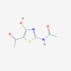 N-[5-(1-Hydroxyethylidene)-4-oxo-4,5-dihydro-1,3-thiazol-2-yl]acetamide