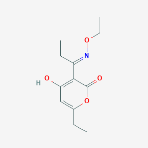 3-[(E)-N-ethoxy-C-ethylcarbonimidoyl]-6-ethyl-4-hydroxypyran-2-one