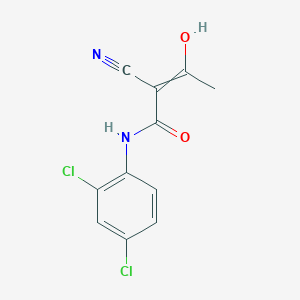 2-Cyano-N-(2,4-dichlorophenyl)-3-hydroxybut-2-enamide