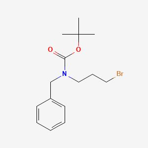 molecular formula C15H22BrNO2 B1455007 叔丁基(3-溴丙基)(苯甲基)氨基甲酸酯 CAS No. 174311-01-4