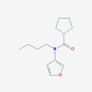 N-Butyl-N-(furan-3-yl)cyclopentanecarboxamide