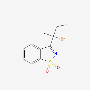 3-(2-Bromobutan-2-yl)-1H-1lambda~6~,2-benzothiazole-1,1-dione