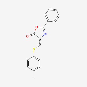 4-{[(4-Methylphenyl)sulfanyl]methylidene}-2-phenyl-1,3-oxazol-5(4H)-one