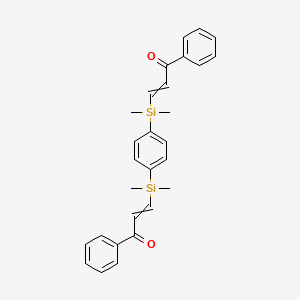 3,3'-[1,4-Phenylenebis(dimethylsilanediyl)]bis(1-phenylprop-2-en-1-one)