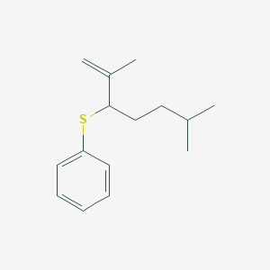 [(2,6-Dimethylhept-1-EN-3-YL)sulfanyl]benzene