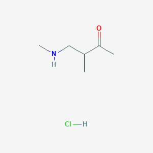 3-Methyl-4-(methylamino)butan-2-one;hydrochloride