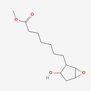 molecular formula C13H22O4 B14550191 Methyl 7-(3-hydroxy-6-oxabicyclo[3.1.0]hexan-2-yl)heptanoate CAS No. 62155-60-6