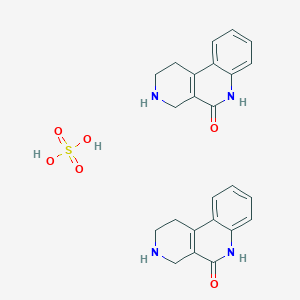 molecular formula C24H26N4O6S B14550217 sulfuric acid;2,3,4,6-tetrahydro-1H-benzo[c][2,7]naphthyridin-5-one CAS No. 61675-81-8