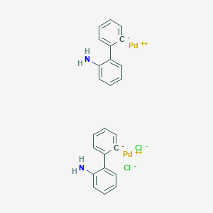 molecular formula C24H20Cl2N2Pd2 B1455039 Di-mu-chlorobis(2'-amino-1,1'-biphenyl-2-yl-C,N)dipalladium(II) CAS No. 847616-85-7