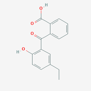 molecular formula C16H14O4 B14550415 Benzoic acid, 2-(5-ethyl-2-hydroxybenzoyl)- CAS No. 61781-86-0