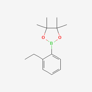 molecular formula C14H21BO2 B1455044 2-(2-乙基苯基)-4,4,5,5-四甲基-1,3,2-二恶杂硼环丁烷 CAS No. 1683582-61-7