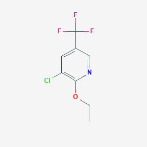 molecular formula C8H7ClF3NO B1455045 3-氯-2-乙氧基-5-(三氟甲基)吡啶 CAS No. 1379366-69-4