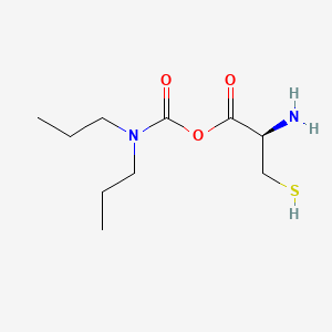 molecular formula C10H20N2O3S B14550460 S-(N,N-Dipropylcarbamoyl)cysteine CAS No. 61772-61-0