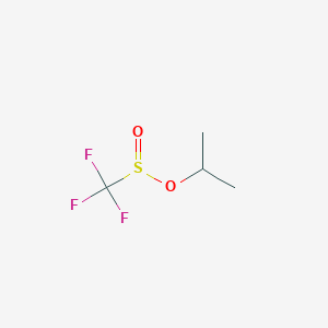 molecular formula C4H7F3O2S B14550480 Propan-2-yl trifluoromethanesulfinate CAS No. 61795-08-2