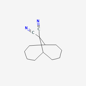 molecular formula C13H18N2 B14550512 Bicyclo[4.4.1]undecane-11,11-dicarbonitrile CAS No. 61997-35-1