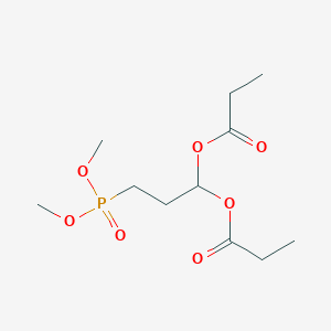 3-(Dimethoxyphosphoryl)propane-1,1-diyl dipropanoate