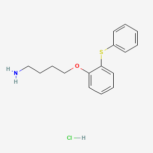 4-(2-Phenylsulfanylphenoxy)butan-1-amine;hydrochloride