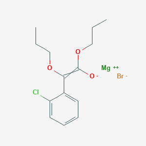 Magnesium bromide (2-chlorophenyl)(propoxy)(propoxycarbonyl)methanide (1/1/1)