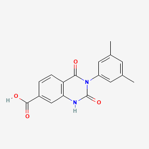 B1455057 3-(3,5-Dimethylphenyl)-2,4-dioxo-1,2,3,4-tetrahydroquinazoline-7-carboxylic acid CAS No. 1370594-84-5