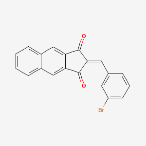 2-[(3-Bromophenyl)methylidene]-1H-cyclopenta[b]naphthalene-1,3(2H)-dione