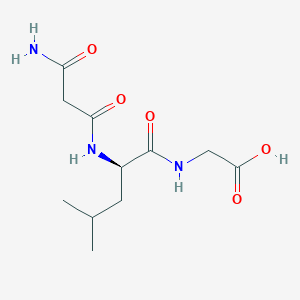 N-(3-Amino-3-oxopropanoyl)-D-leucylglycine