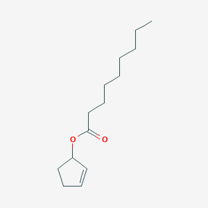 Cyclopent-2-en-1-yl nonanoate