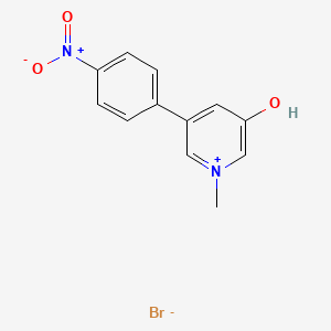 3-Hydroxy-1-methyl-5-(4-nitrophenyl)pyridin-1-ium bromide