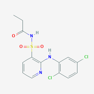 Propanamide, N-[[2-[(2,5-dichlorophenyl)amino]-3-pyridinyl]sulfonyl]-