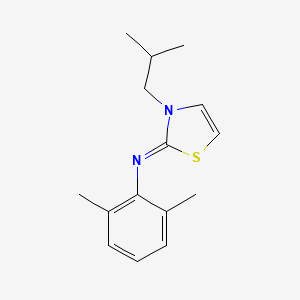 (2Z)-N-(2,6-Dimethylphenyl)-3-(2-methylpropyl)-1,3-thiazol-2(3H)-imine