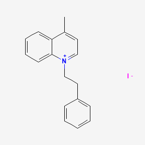 4-Methyl-1-(2-phenylethyl)quinolin-1-ium iodide