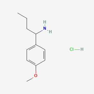 molecular formula C11H18ClNO B1455073 1-(4-甲氧基苯基)丁-1-胺盐酸盐 CAS No. 1071511-17-5