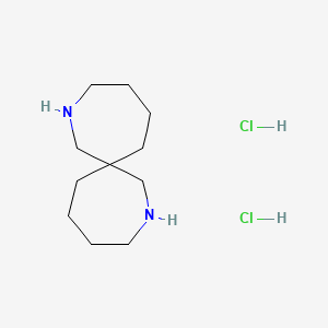 molecular formula C11H24Cl2N2 B1455083 2,9-二氮杂螺[6.6]十三烷二盐酸盐 CAS No. 1160801-01-3