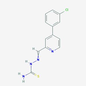 2-{[4-(3-Chlorophenyl)pyridin-2-yl]methylidene}hydrazine-1-carbothioamide