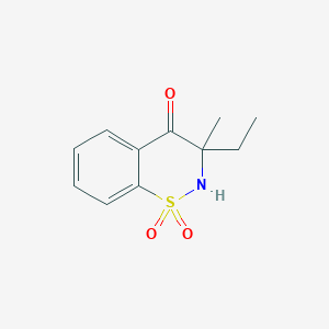 3-Ethyl-3-methyl-2,3-dihydro-1lambda~6~,2-benzothiazine-1,1,4-trione