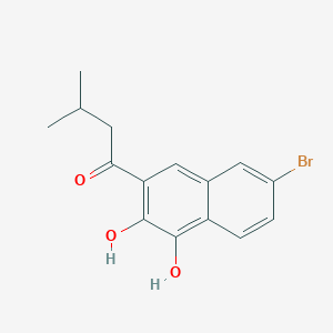 1-Butanone, 1-(7-bromo-3,4-dihydroxy-2-naphthalenyl)-3-methyl-