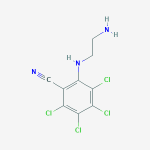 2-[(2-Aminoethyl)amino]-3,4,5,6-tetrachlorobenzonitrile