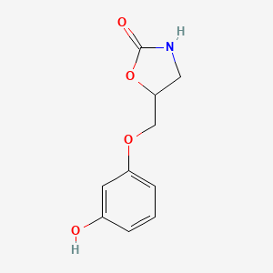 5-[(3-Hydroxyphenoxy)methyl]-1,3-oxazolidin-2-one