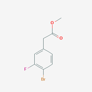 molecular formula C9H8BrFO2 B1455094 2-(4-溴-3-氟苯基)乙酸甲酯 CAS No. 942282-41-9