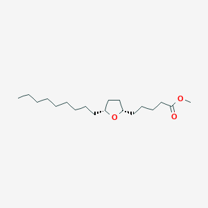 molecular formula C19H36O3 B14551016 methyl 5-[(2S,5R)-5-nonyloxolan-2-yl]pentanoate CAS No. 62136-80-5