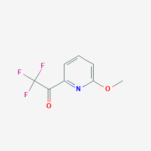 B1455116 2,2,2-Trifluoro-1-(6-methoxypyridin-2-yl)ethanone CAS No. 1060807-13-7