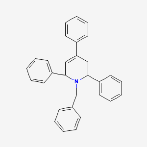 molecular formula C30H25N B14551289 Pyridine, 1,2-dihydro-2,4,6-triphenyl-1-(phenylmethyl)- CAS No. 61655-20-7