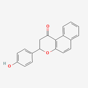 3-(4-Hydroxyphenyl)-2,3-dihydro-1H-naphtho[2,1-b]pyran-1-one