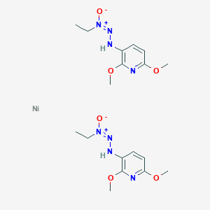 (E)-[(2,6-dimethoxypyridin-3-yl)hydrazinylidene]-ethyl-oxidoazanium;nickel