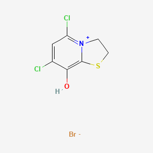 5,7-Dichloro-8-hydroxy-2,3-dihydro[1,3]thiazolo[3,2-a]pyridin-4-ium bromide