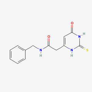 B1455137 N-benzyl-2-(2-mercapto-6-oxo-1,6-dihydropyrimidin-4-yl)acetamide CAS No. 1105191-84-1